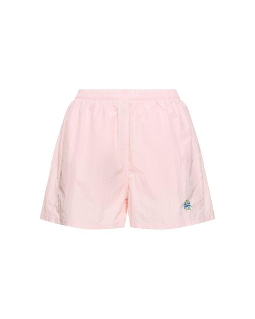 Tory Sport Pink Nylon Camp Shorts