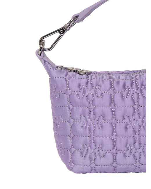 Ganni Purple Lilac Small Handbag In Recycled Polyester