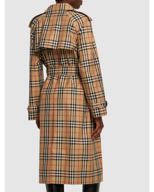 Burberry Natural Harehope Printed Trench Coat