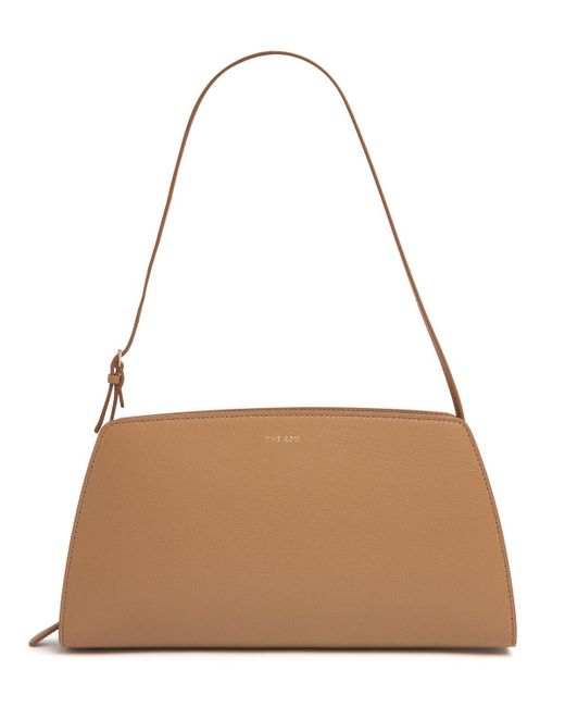 The Row Brown Dalia Shiny Kid Leather Shoulder Bag