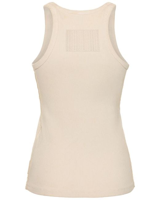Tank top grunge a costine di Marc Jacobs in Natural
