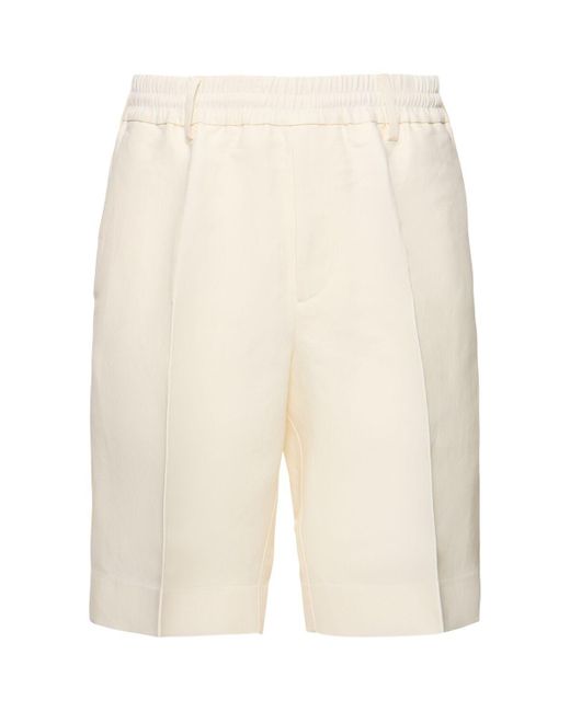Burberry Taillierte Shorts in White für Herren