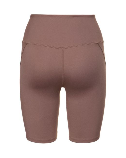 Shorts running cintura alta de tech stretch GIRLFRIEND COLLECTIVE de color Brown
