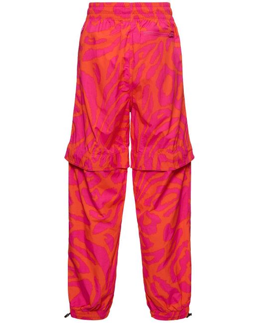 Adidas By Stella McCartney Red Printed Track Pants