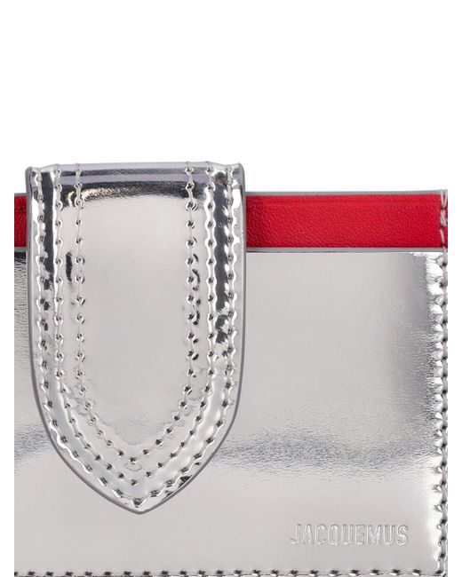 Jacquemus Le Bambino Laminated Card Holder in White Lyst UK