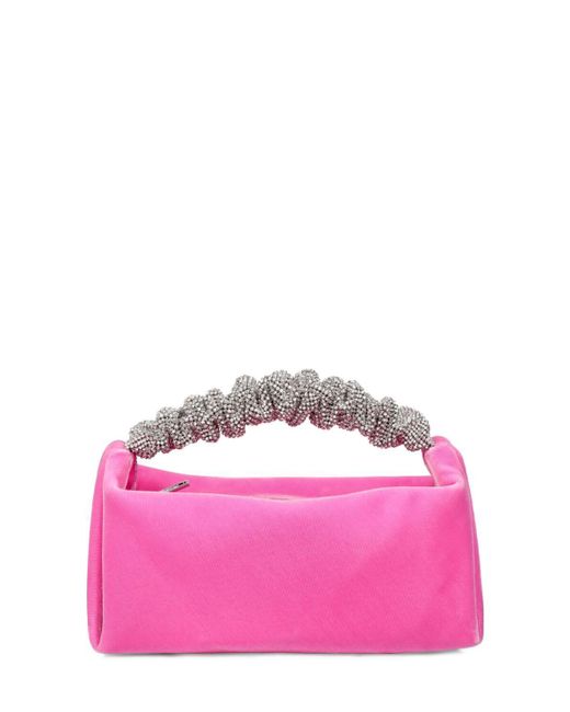 Alexander Wang Pink Mini Crystal Scrunchie Bag
