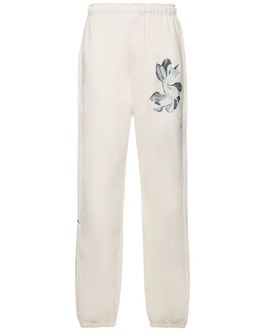 Y-3 White Gfx French Terry Pants