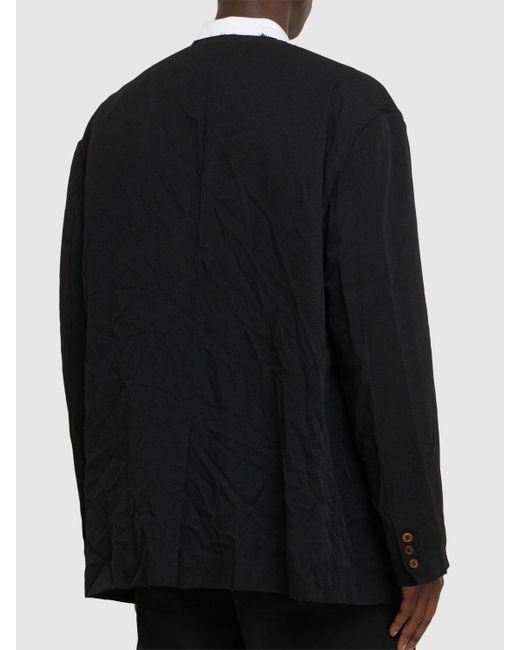 メンズ Comme des Garçons オーバーサイズブレザー Black