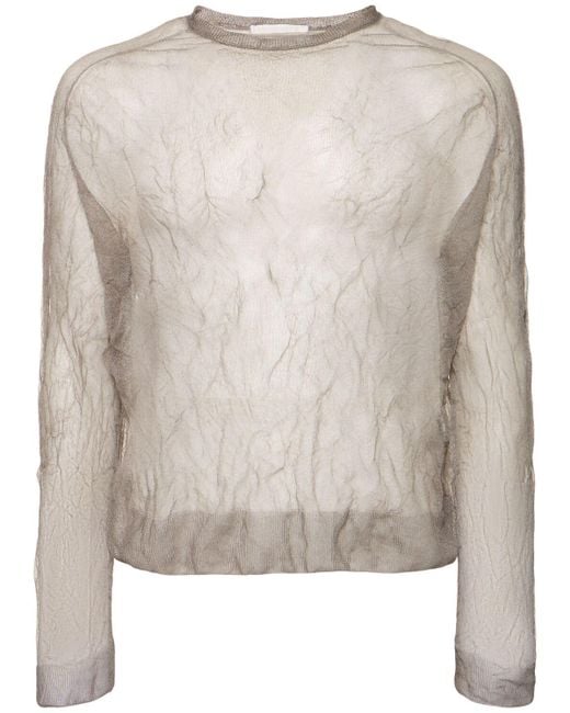 Our Legacy Herren Strickoberteil Aus Wollmischgewebe „True“ in Natural für Herren