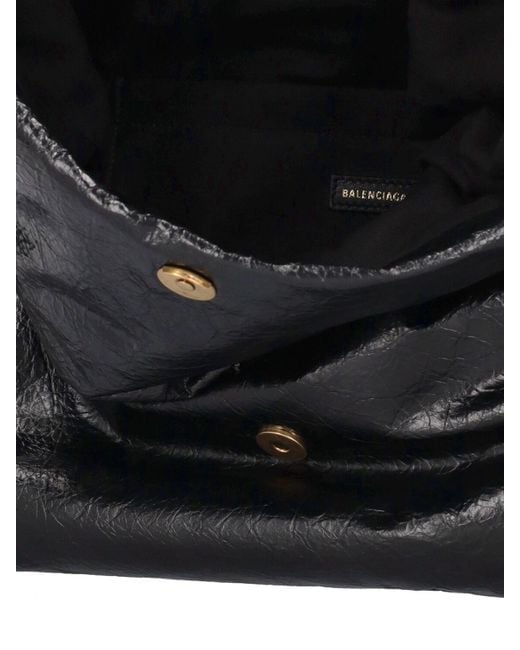 Balenciaga Black Schultertasche Aus Leder "monaco"