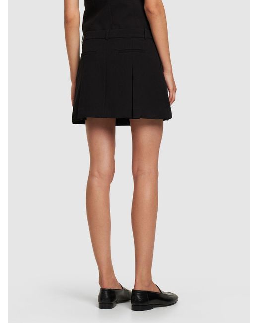 Designers Remix Spencer Tailored Tech Mini Skirt in Black | Lyst