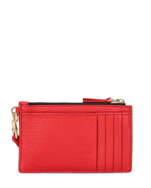 Marc Jacobs Red Top Zip Wrist Wallet