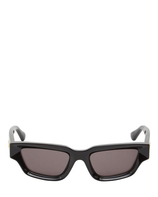 Bottega Veneta Gray Bv1250S Sharp Square Acetate Sunglasses