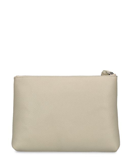 Lemaire Natural Small Leather Pouch