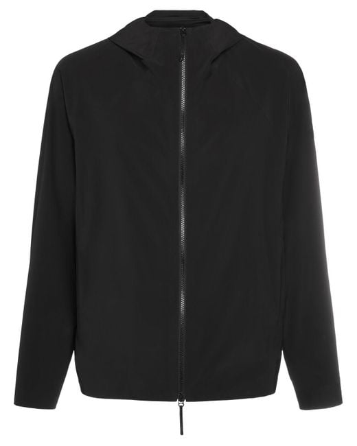 Kurz nylon windbreaker jacket Moncler de hombre de color Black