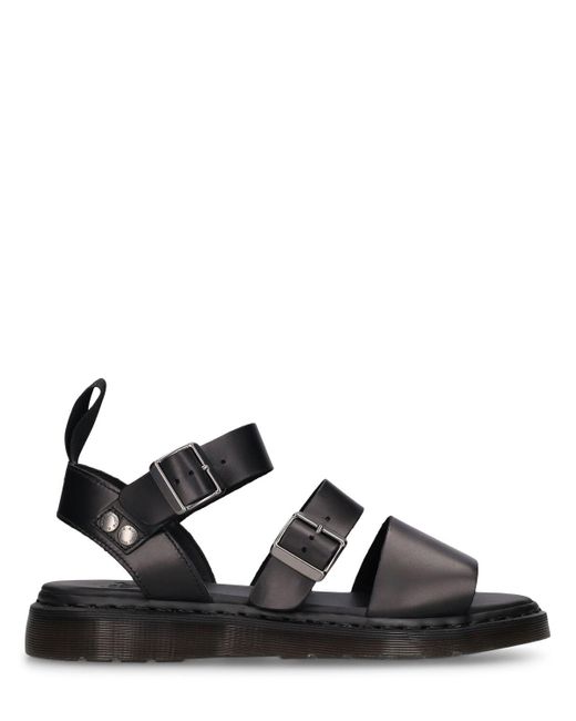 Dr. Martens Black Gryphon Leather Sandals for men