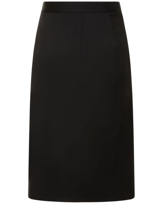 Falda midi de lana Vivienne Westwood de color Black