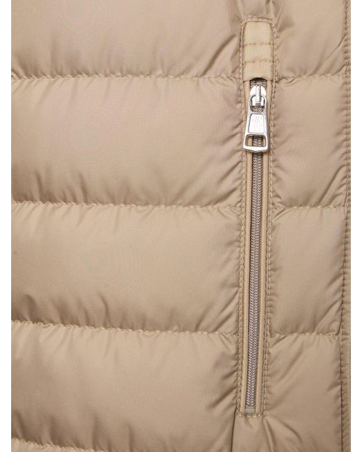 メンズ Moncler Evettes ナイロンダウンジャケット Natural