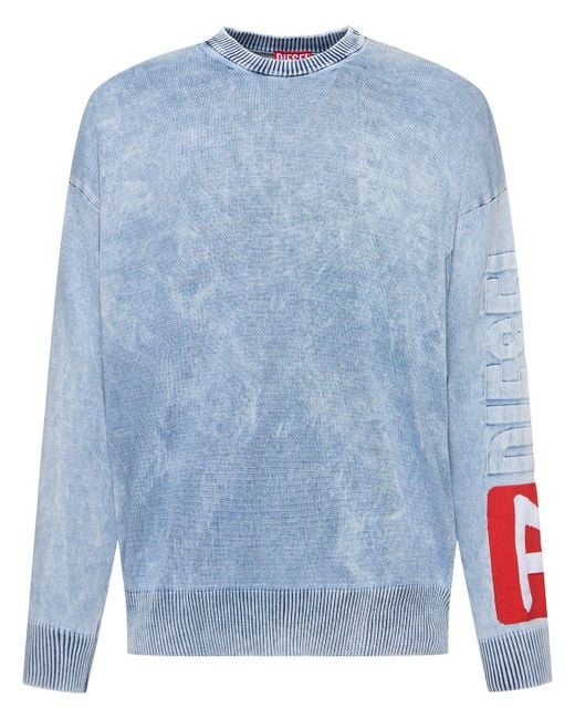 DIESEL Sweatshirt Aus Baumwolle "k-zeros" in Blue für Herren