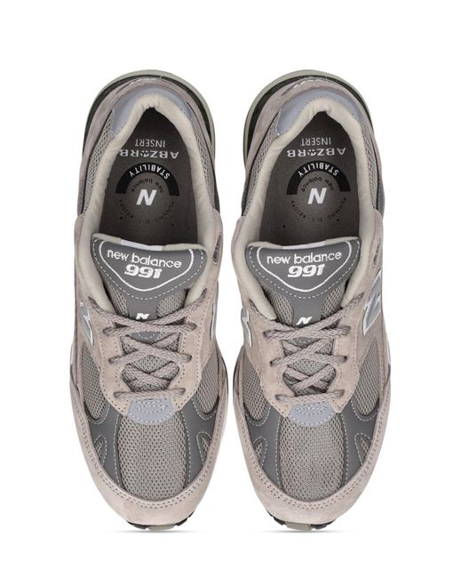 Donna Sneakers 991 Made di New Balance in White