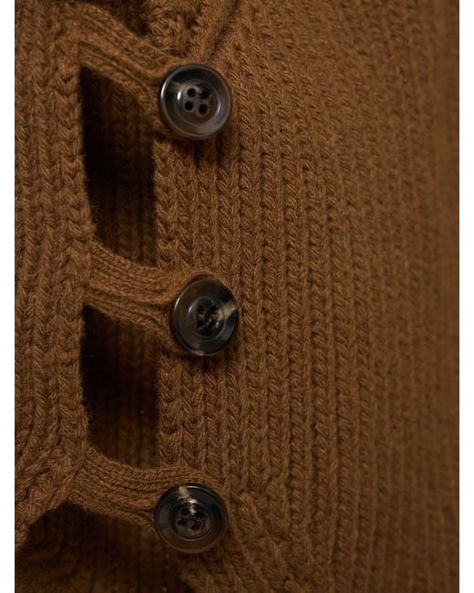 Chaleco de punto de lana Soeur de color Brown