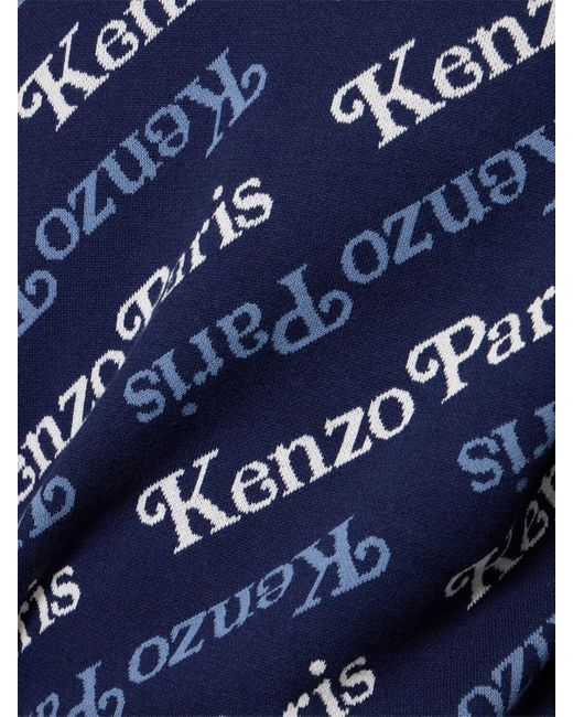 KENZO Strickpullover Aus Baumwollmix "kenzo By Verdy" in Blue für Herren