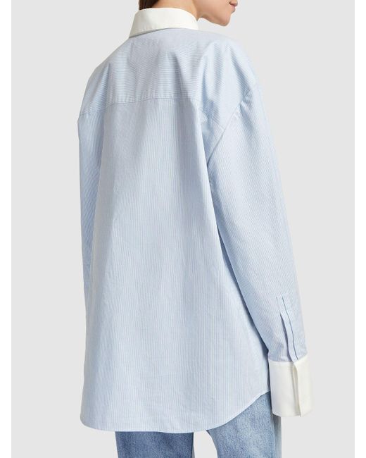 Camisa de algodón Saint Laurent de color White