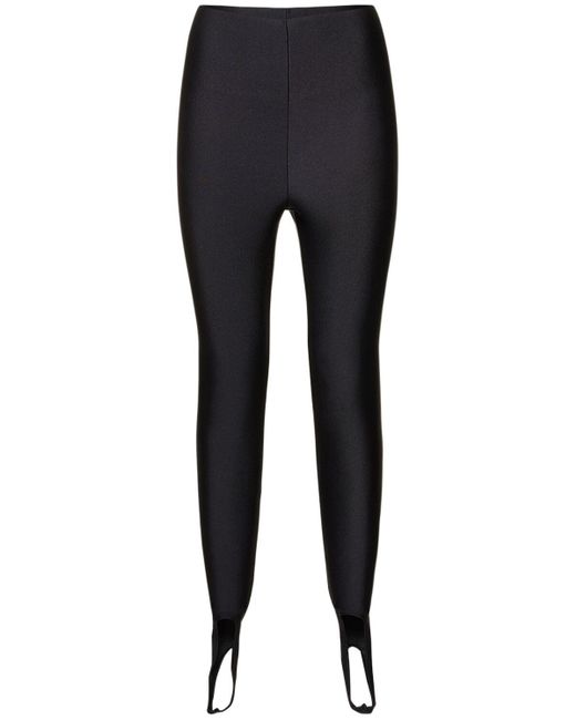 ANDAMANE Black New Holly 0's Shiny Lycra leggings