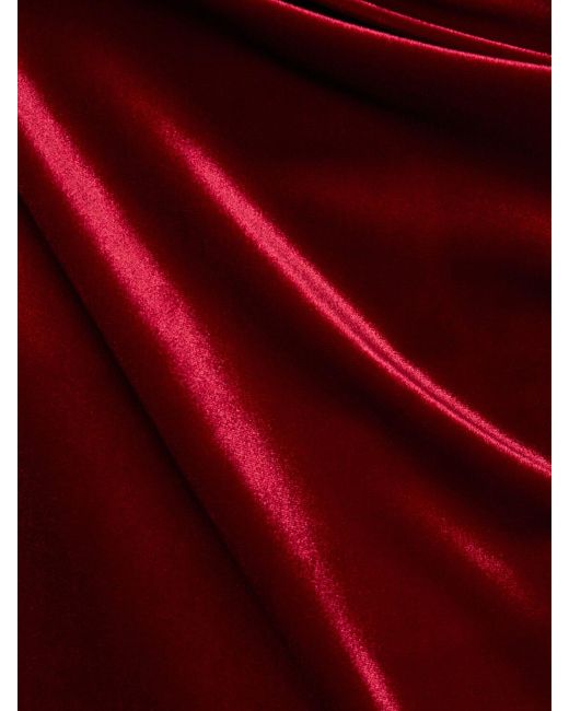Robe midi en velours merel Reformation en coloris Red