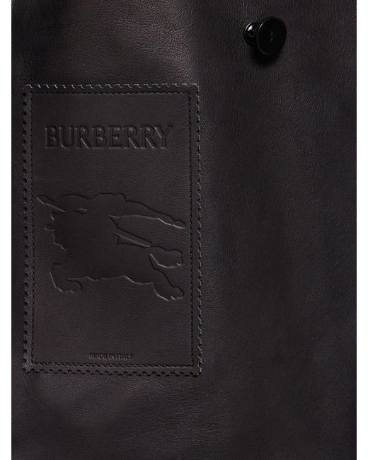 Mujer Chaqueta Corta Con Cinturón Burberry de color Black