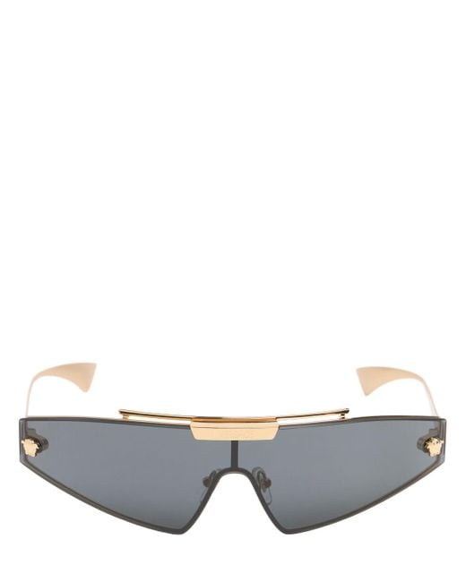 Gafas de sol de metal Versace de color Gray