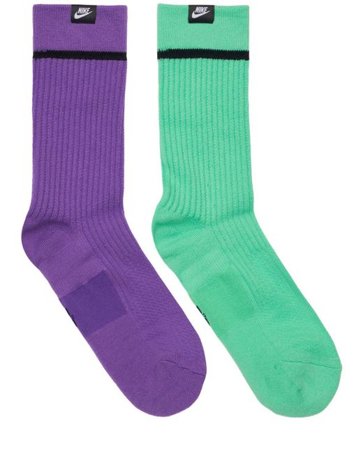 Nike 2 Paar Socken in Purple für Herren