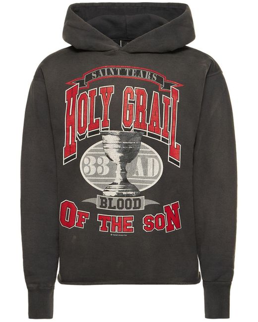 Saint Michael Denim Tears X Hoodie in Gray for Men Lyst