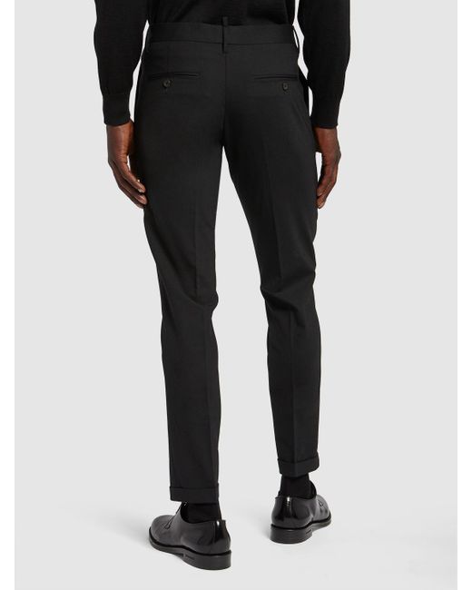 DSquared² Black Tokyo Fit Single Breasted Wool Suit for men