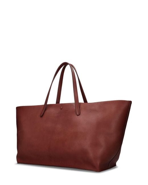 The Row Xl Idaho Saddle レザートートバッグ ブラウン | Lyst