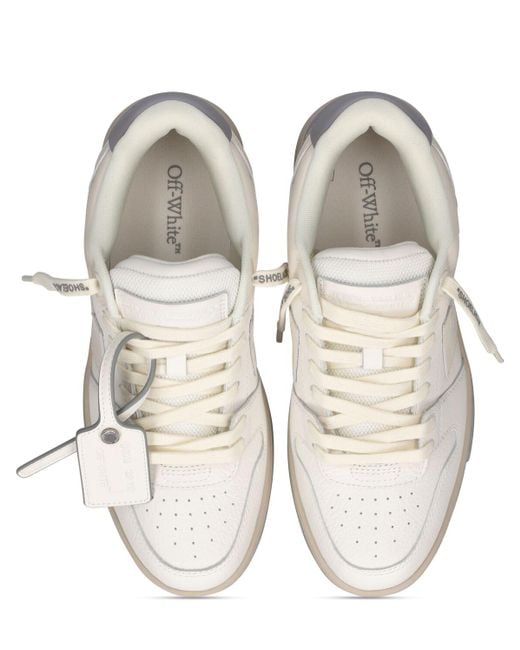 Sneakers out of office in pelle 30mm di Off-White c/o Virgil Abloh in White