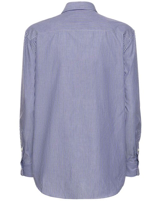 Nili Lotan Blue Klassisches Hemd Aus Baumwolle "raphael"