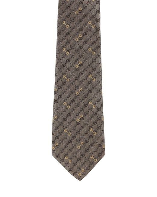 Cravatta morset in seta 7cm di Gucci in Multicolor da Uomo