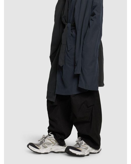 Sneakers in camoscio e pelle con finiture in mesh effetto consumato Cargo di Balenciaga in White da Uomo