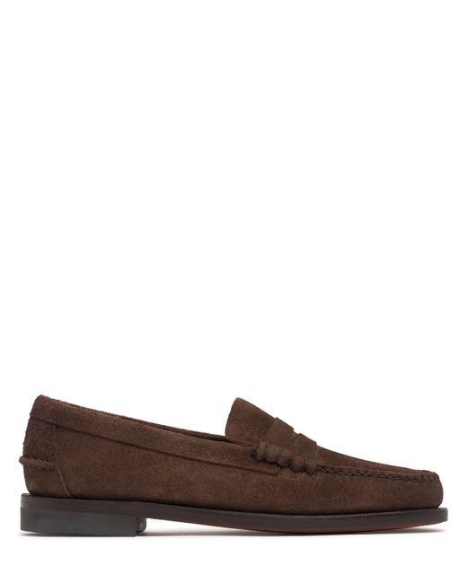 メンズ Sebago Classic Dan Flesh Out スエードローファー Brown