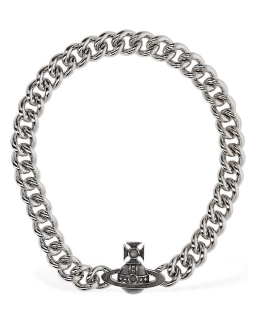 Vivienne Westwood Metallic Man Hilario Chain Necklace for men