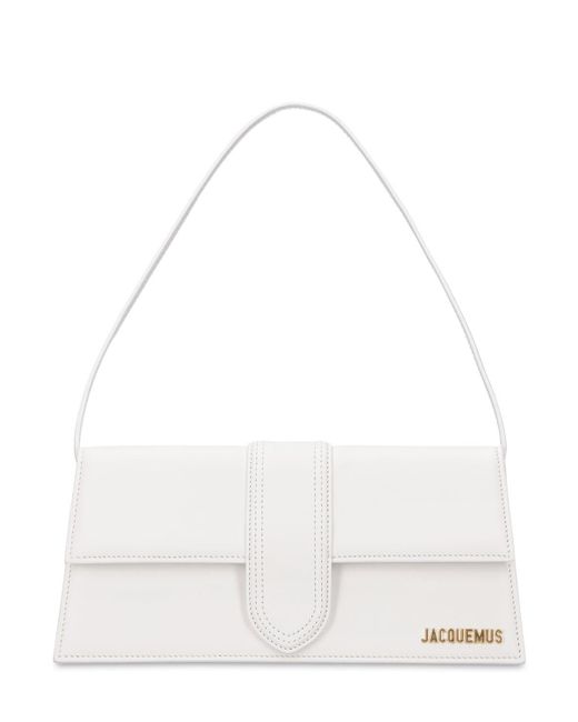 Jacquemus Le Bambino Long Leather Shoulder Bag Unique in White | Lyst