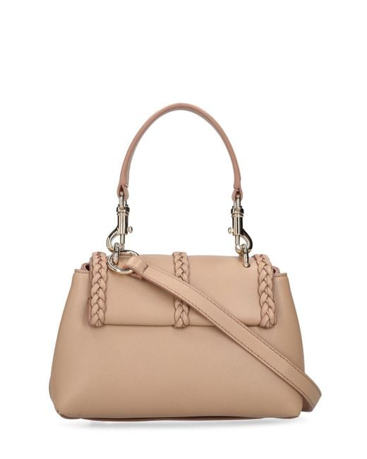 Chloé Natural Small Penelope Leather Top Handle Bag