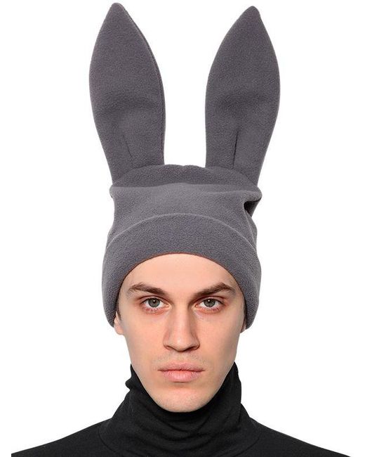 Rabbit Ears Fleece Beanie Hat 
