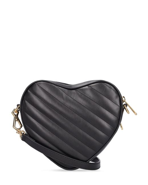Gucci Black Interlocking G Mini Heart Leather Bag