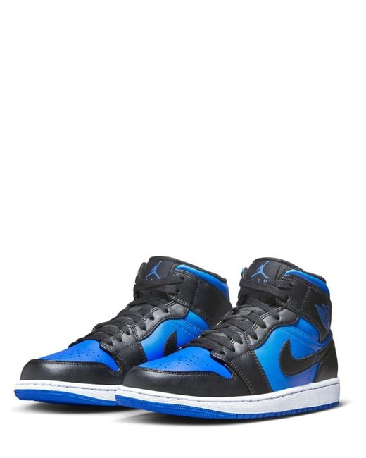 Nike Air Jordan 1 Mid Sneakers in Blue for Men Lyst UK