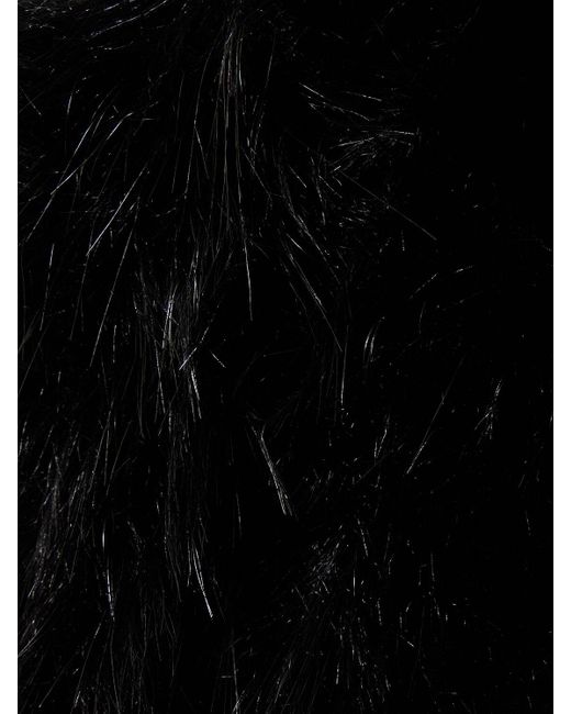 Giacca cropped in pelliccia sintetica di Elie Saab in Black