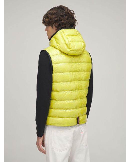 Moncler Lappe Down Vest in Lime Green (Green) for Men | Lyst