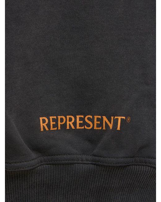 Represent Gray Higher Truth Cotton Hoodie for men
