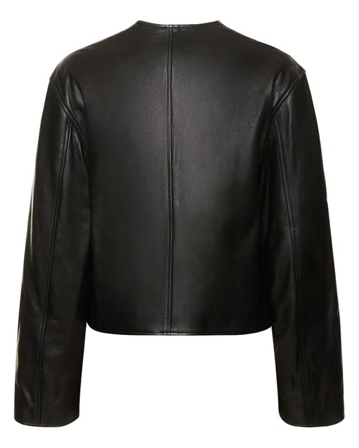 Loulou Studio Black Brize Leather Jacket